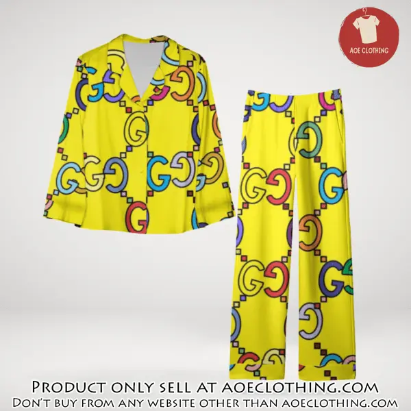 Trending luxury gc satin pajama set pjs1060 aoe2602552